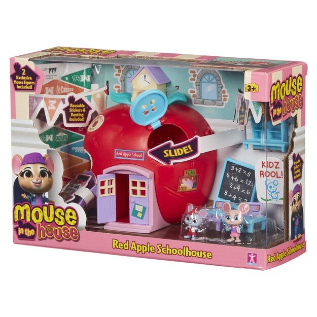 MOUSE IN THE HOUSE - THE RED APPLE SCHOOL PLAYSET (07393)