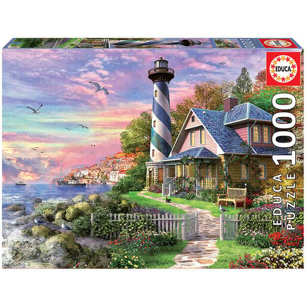 Educa - Puzzle 1000 - Lighthouse at Rock Bay (017968)