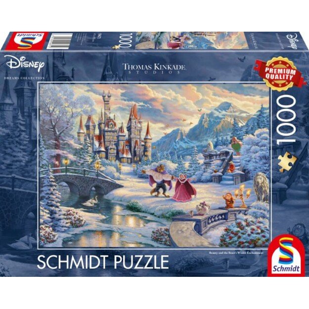 Schmidt - Thomas Kinkade: Disney - Beauty and the Beast’s Winter Enchantment (1000 pieces) (SCH6712)