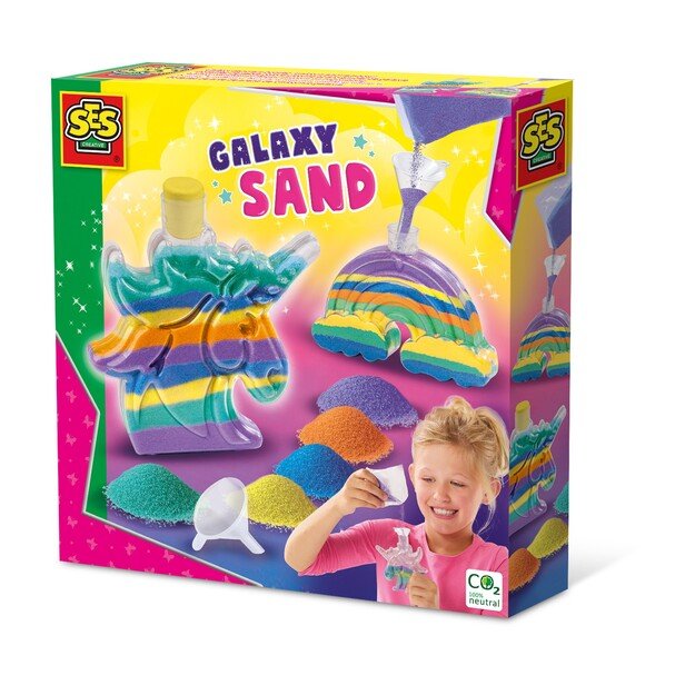 SES Creative - Galaxy Sand - Unicorn and Rainbow Bottles - (S14771)