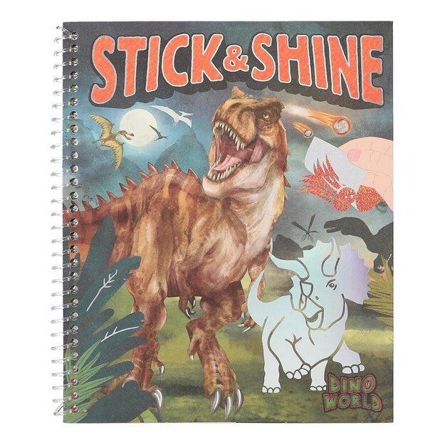 Dino World - Colouring Book Stick & Shine ( 0412473 )