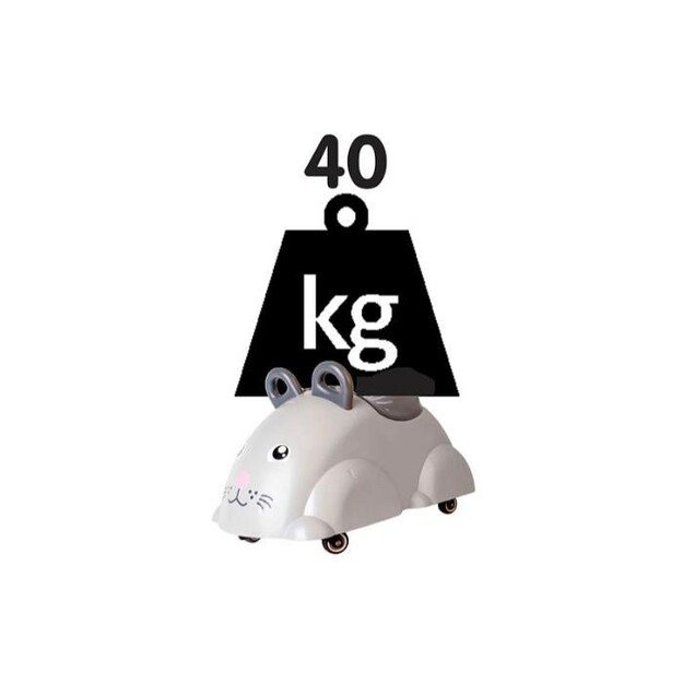 Viking Toys - Walking Mouse W/Wheel 50 X 29 cm. Max 40 Kg (130017)