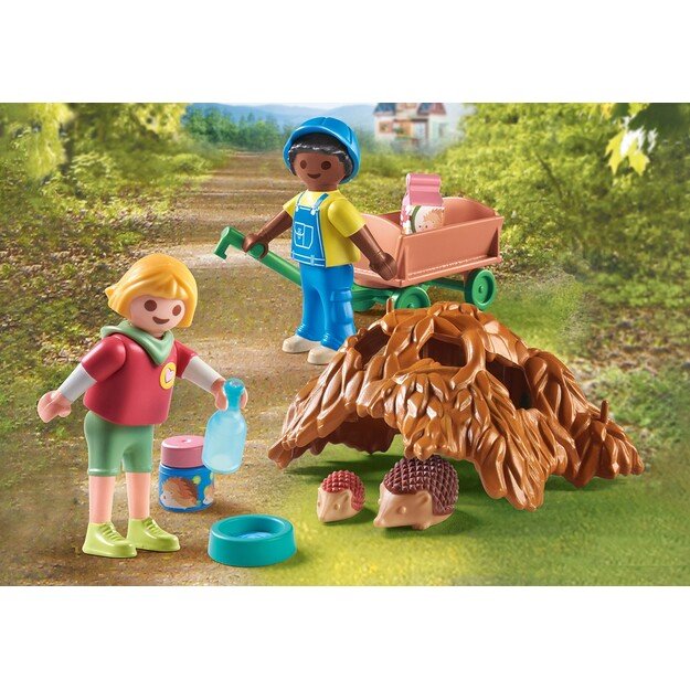 Playmobil - Care of the hedgehog family (71512)