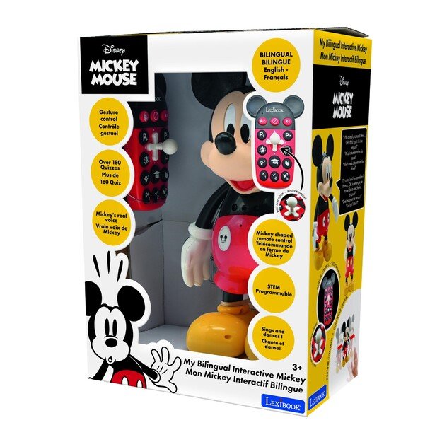 Lexibook - Interactive and educational Mickey Robot (EN/FR) (MCH01i1)