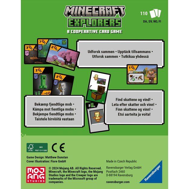 Ravensburger -  Minecraft Explorers (Nordisk) - 10822587