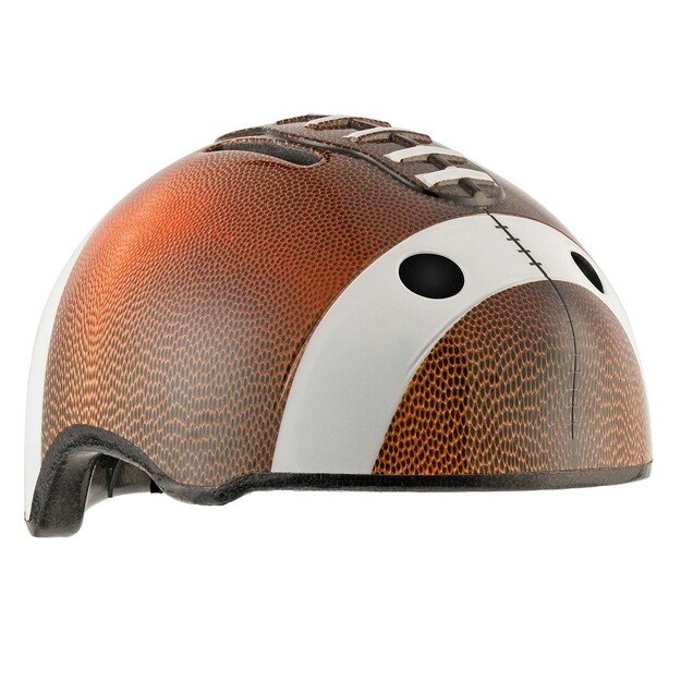 Crazy Safety - Football Bicycle Helmet - Brown (103001-01)