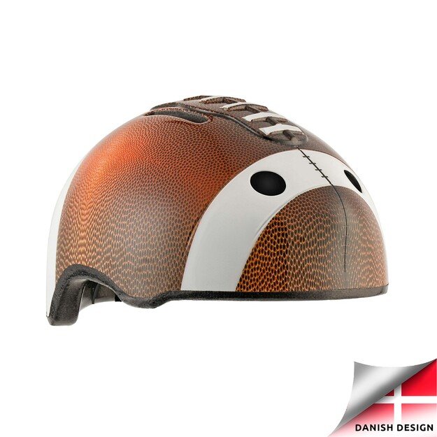 Crazy Safety - Football Bicycle Helmet - Brown (103001-01)