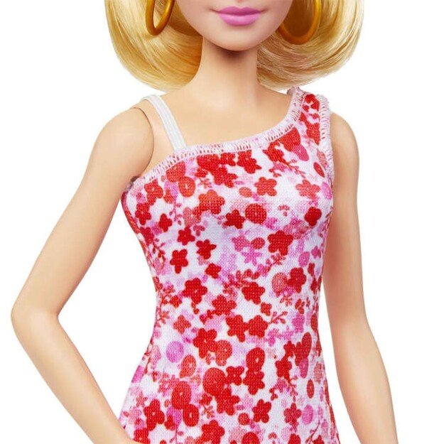 Barbie - Fashionista Doll - Pink Floral Dress (HJT02)