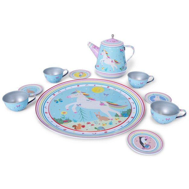 FLOSS & ROCK - 11pc Rainbow Fairy Musical Tea Set  - (47P5962)