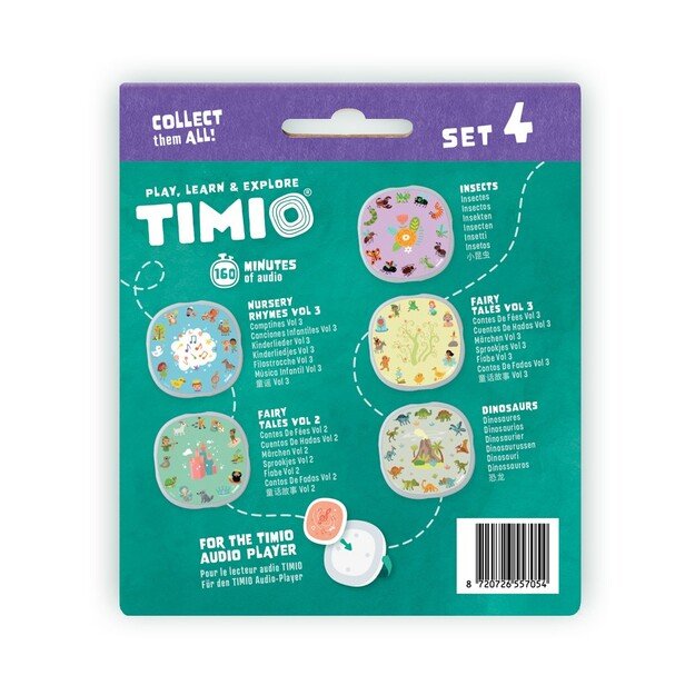 Timio - Disc Set 4 - Nursery Rhymes, Fairy Tales, Dinosaurs and Small Insects - (TM-TMD-04E)