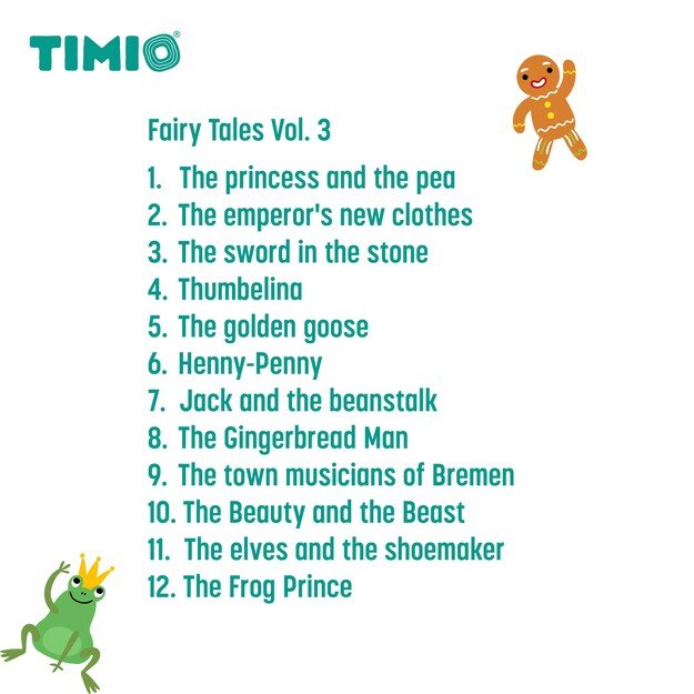 Timio - Disc Set 4 - Nursery Rhymes, Fairy Tales, Dinosaurs and Small Insects - (TM-TMD-04E)