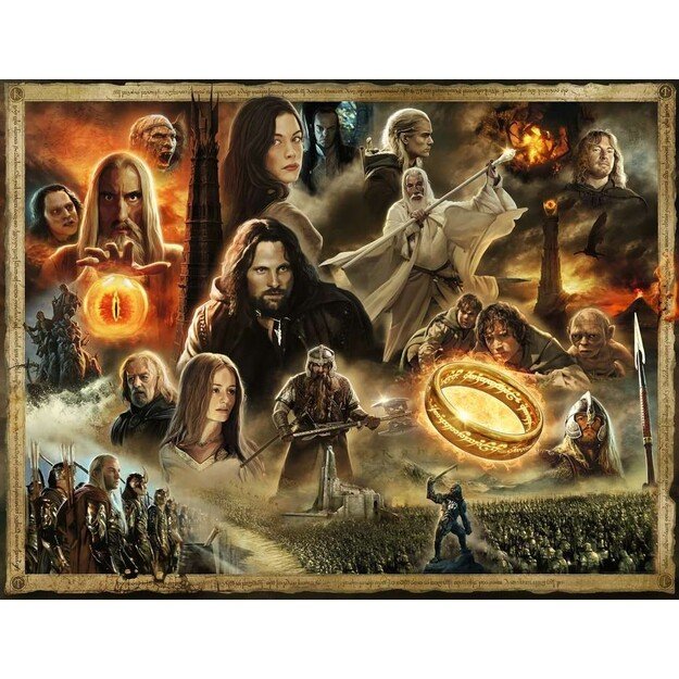 Ravensburger - Lord Of The Rings The Two Towers 2000p - (10217294)