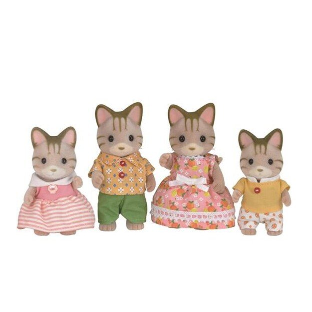 Sylvanian Families - Striped Cat Family (5180)