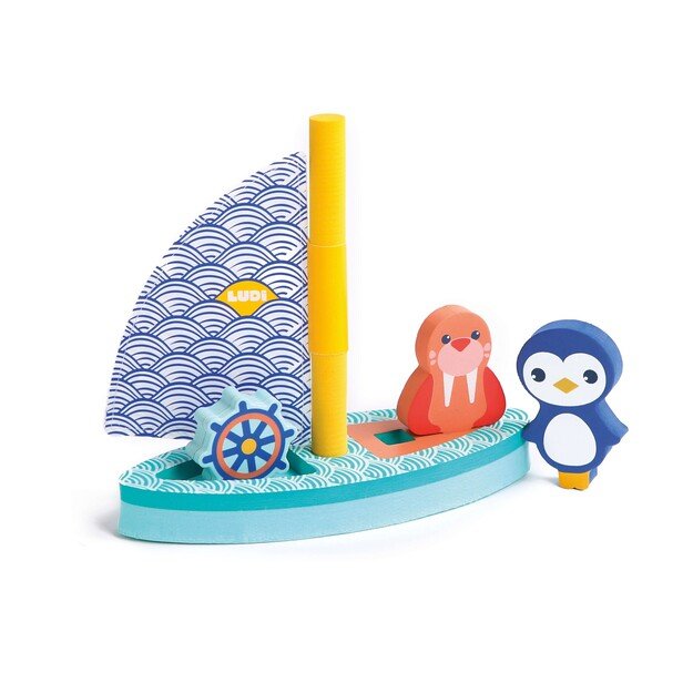 Ludi - Bathing boat with foam figures - (LU40082)