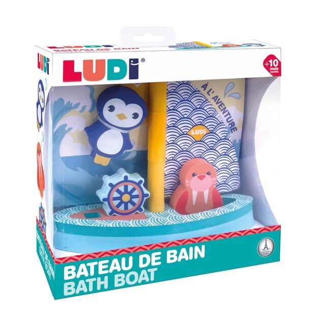 Ludi - Bathing boat with foam figures - (LU40082)