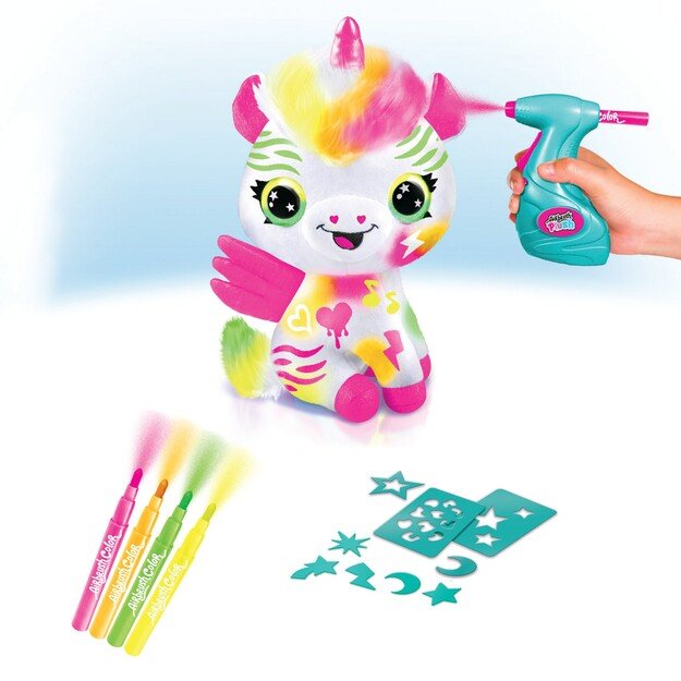 Airbrush Plush - Neon Unicorn (111024)