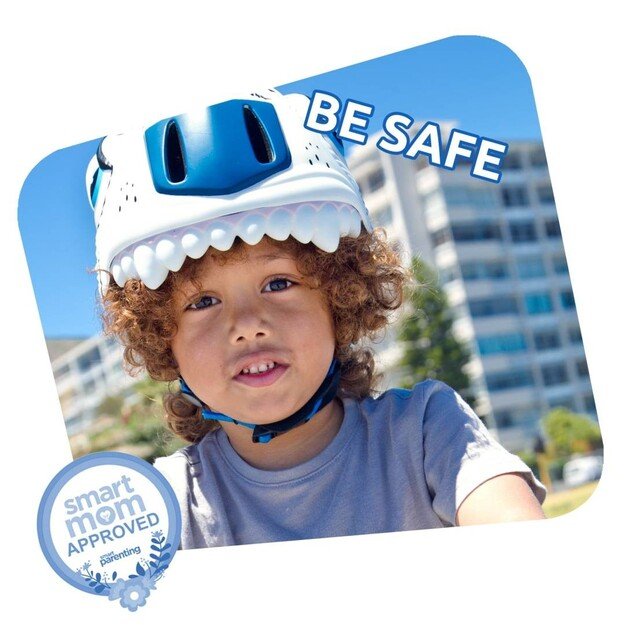 Crazy Safety - Tiger Bicycle Helmet - White (100101-03-01)