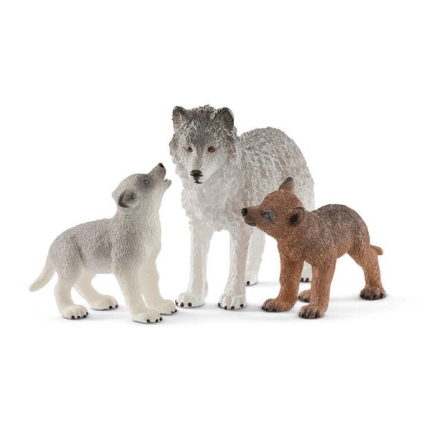 Schleich - Wild Life - Mother Wolf With Pups (42472)