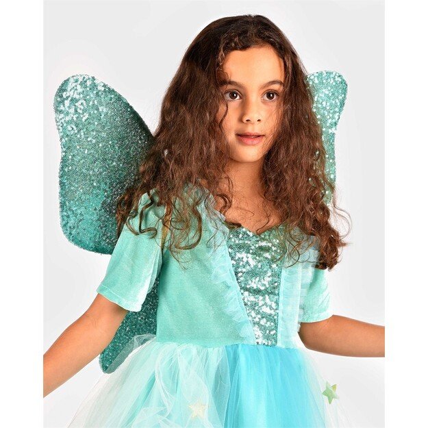 Den Goda Fen - Wings w. Sequin Mint Green (50 cm) (F3550)