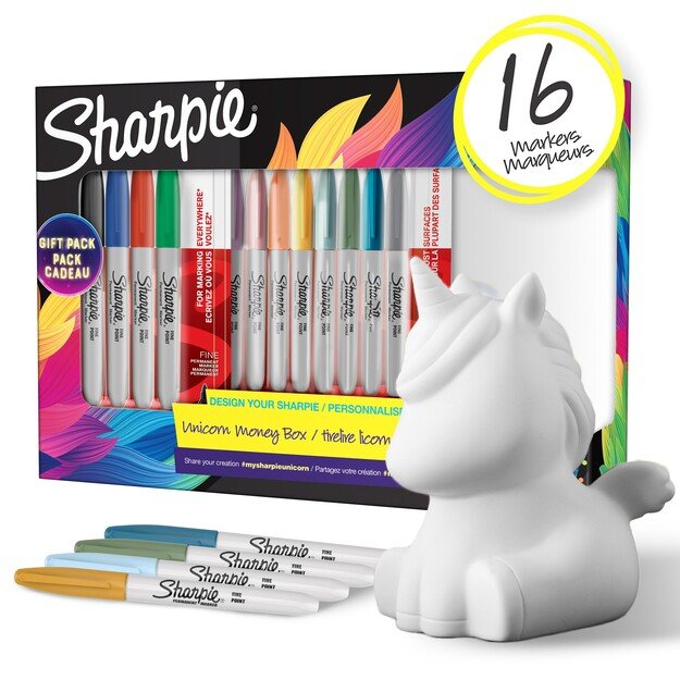 Sharpie - Permanent Markers Unicorn Gift set (2164411)