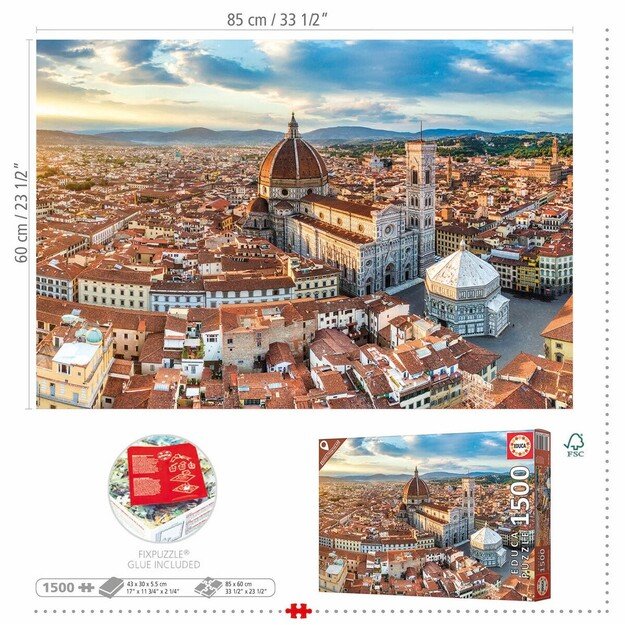 Educa - 1500 pcs - Florence From The Air Puzzle ( 80-19272)