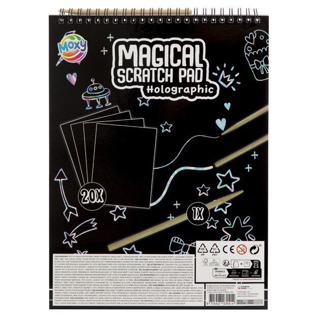 Moxy - Magical Scratch Pad A4 - Holographic (220009)