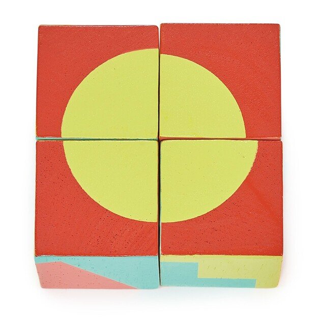 Mentari - Block Puzzle 4 pcs - Shapes and Colours - (MT7113)