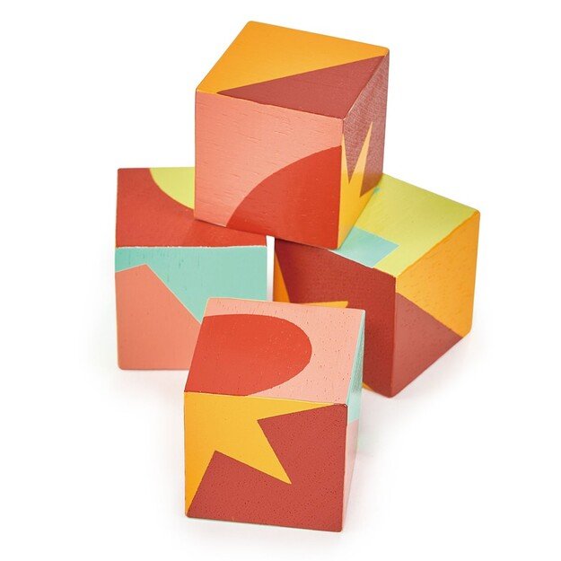 Mentari - Block Puzzle 4 pcs - Shapes and Colours - (MT7113)