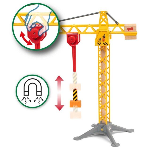 BRIO - Construction Crane with Lights (33835)