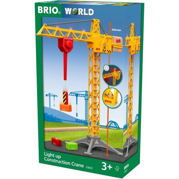 BRIO - Construction Crane with Lights (33835)