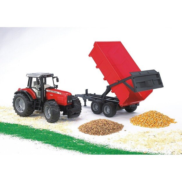 Bruder - Massey Ferguson 7480 with tipping trailer (02045)