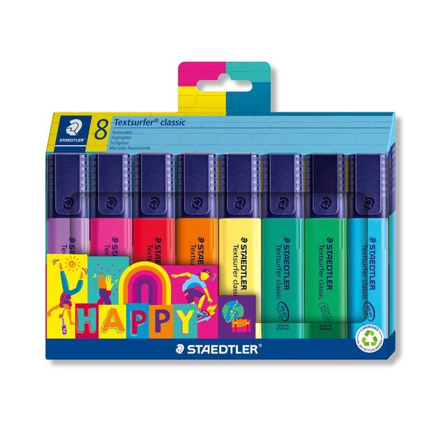 Staedtler - Textsurfer Classic Happy, 8 pcs (364 C8 HA)