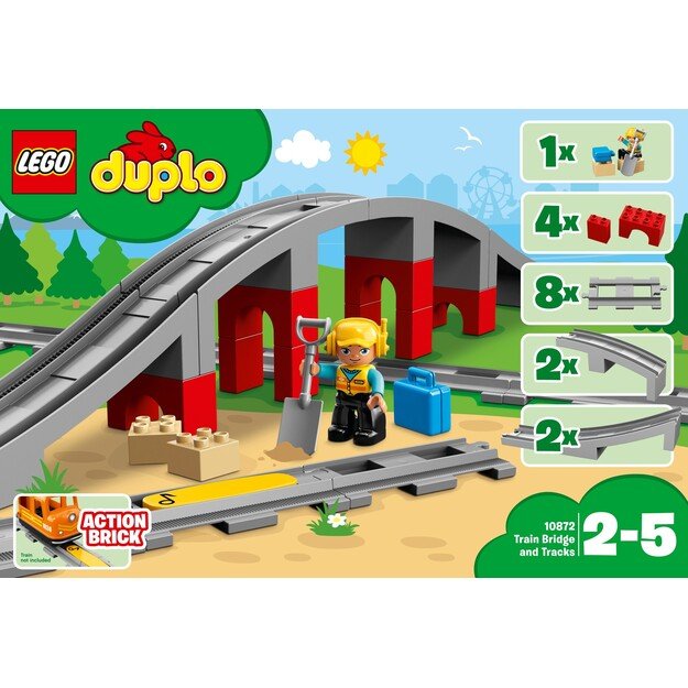 LEGO Duplo - Trainbridge and Tracks - (10872)