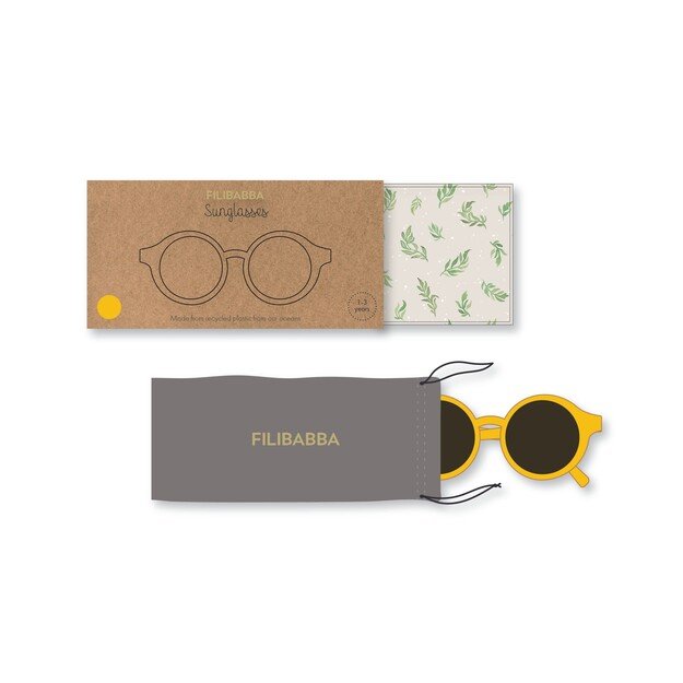 Filibabba - Kids sunglasses in recycled plastic 1-3 years - Day Lily - (FI-03022)