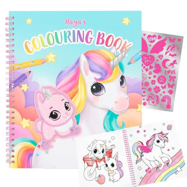 Ylvi Colouring Book With Unicorn And Sequins (412492)