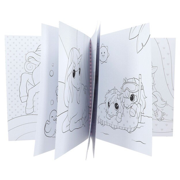 Ylvi Colouring Book With Unicorn And Sequins (412492)