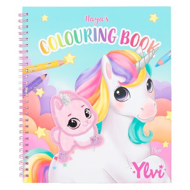 Ylvi Colouring Book With Unicorn And Sequins (412492)