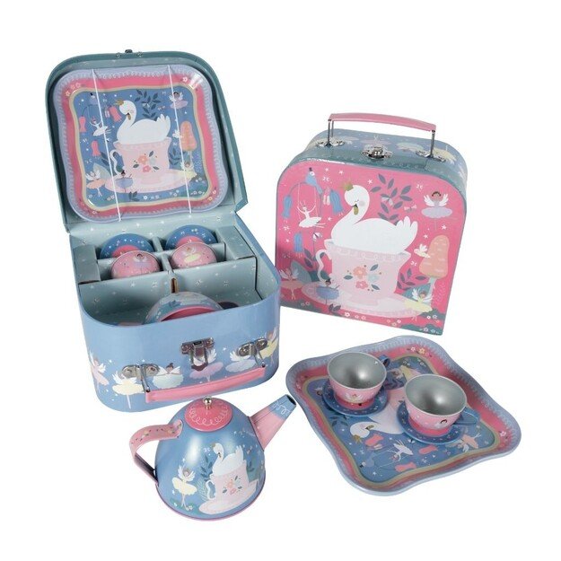 FLOSS & ROCK - Enchanted 7pc Tin Tea Set  - (43P6396)