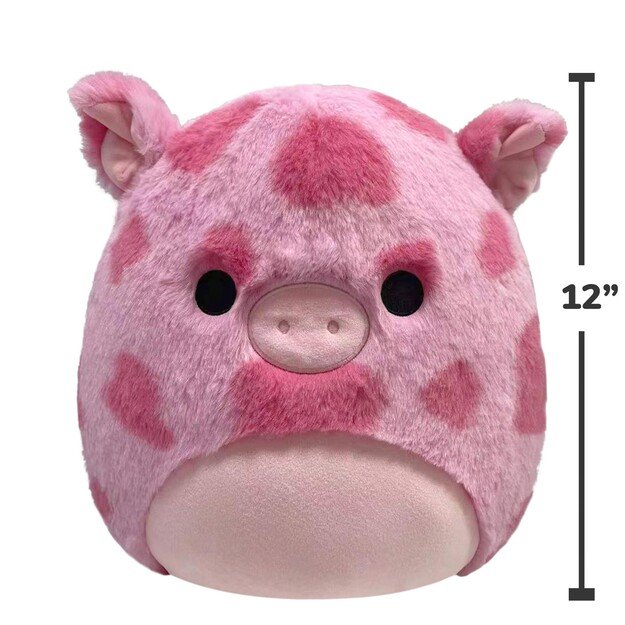 Squishmallows - 30 cm Plush - Fuzz A Mallows - Gwendle Pig (23FAMPG)