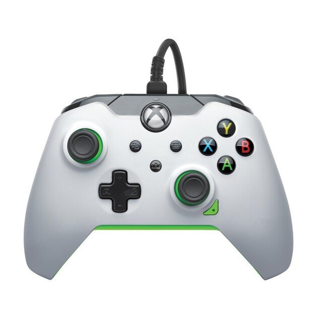 PDP Wired Controller Xbox Series X White - Neon (Green)