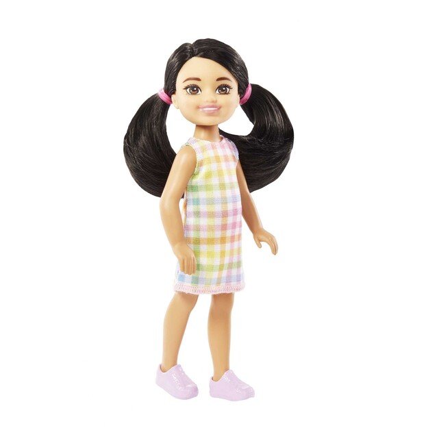 Barbie - Chelsea and Friends Doll - Plaid Dress With Black Hair (HKD91)