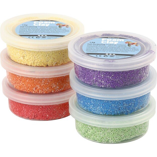 Foam Clay - Metallic Bright (6 x 14g) (78811)