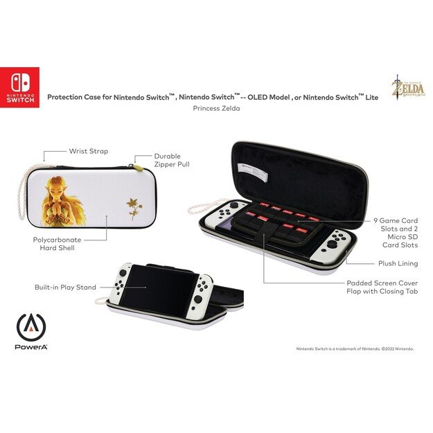 PowerA Nintendo Switch Case - Princess Zelda - (Switch/OLED/Lite)