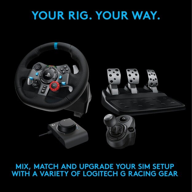 Logitech - G29 Driving Force PS3/PS4/PS5 + Astro A10 Headset Bundle