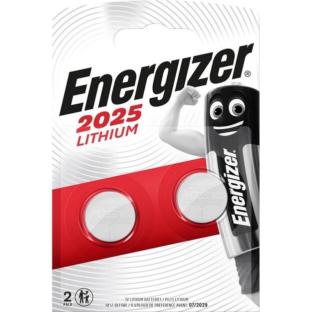 Energizer - Battery Lithium 3V CR2025 (2-pack)