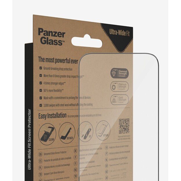 PanzerGlass - iPhone 14 Pro Ultra Wide Fit w. Applicator