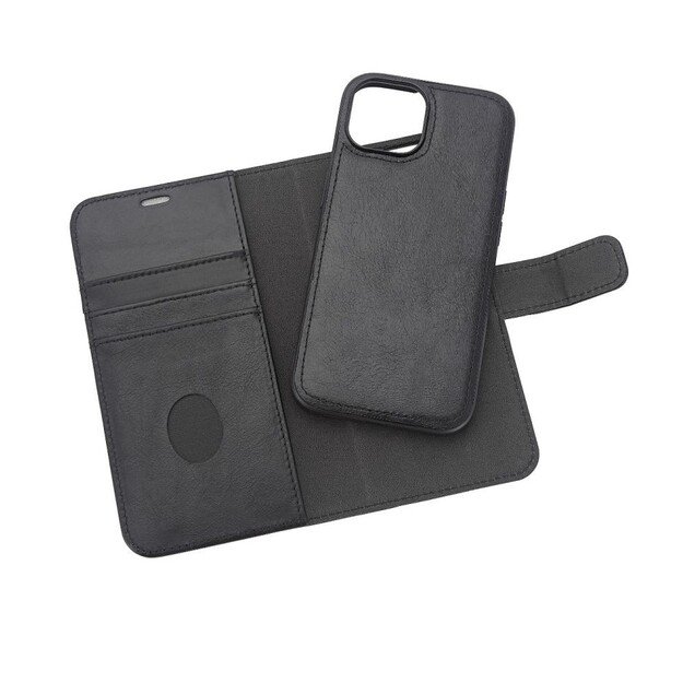 RadiCover - Radiation Protection Wallet Vegan Leather 2in1 MAGSAFE iPhone 15 Black