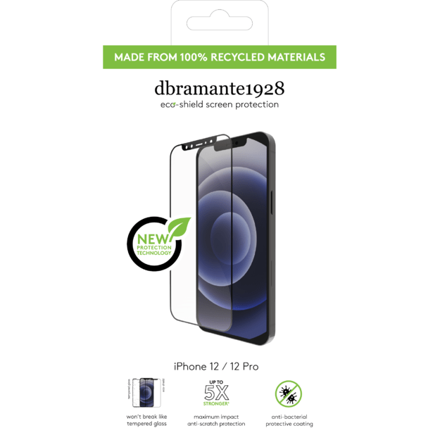 Dbramante1928 - eco-shield - iPhone 12/12 Pro, Black edge