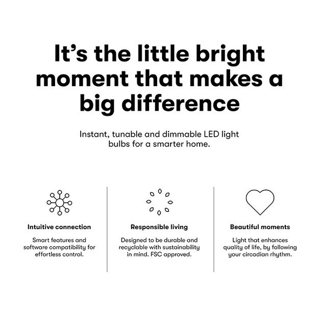 Lite bulb moments - white & color ambience (RGB) GU10 LED bulb - Single Pack
