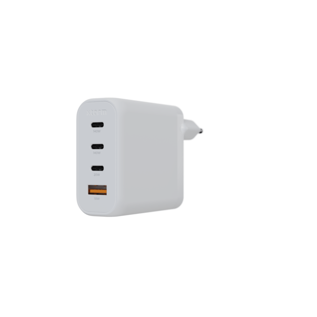 Xtorm - 140W GaN2 Ultra Home Charger 3xUSB-C/USB-A White